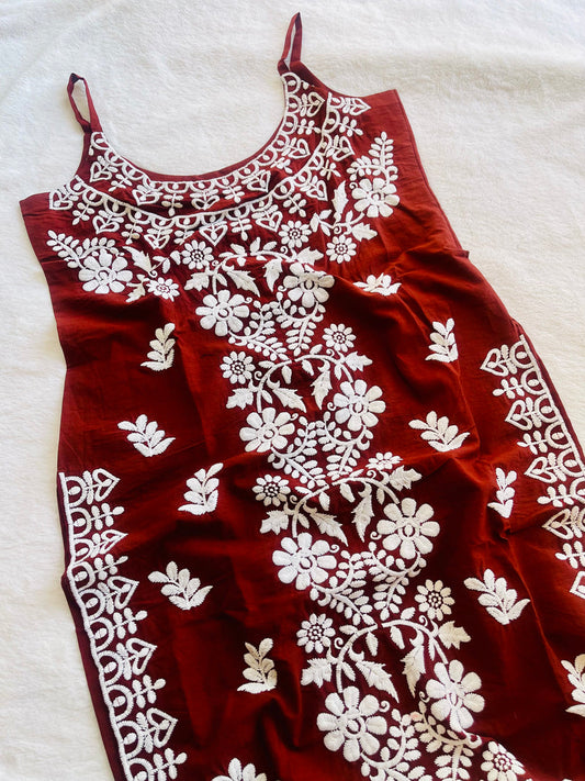 NAZAKAT Coffee Brown Cotton Kurta