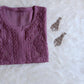 Ehsaas Dusty Purple Viscose Georgette Kurta