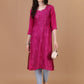 ROOP Rani Pink Pure Chiffon Kurta