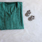 Amber Sage Green Ombre Long Rayon Kurta