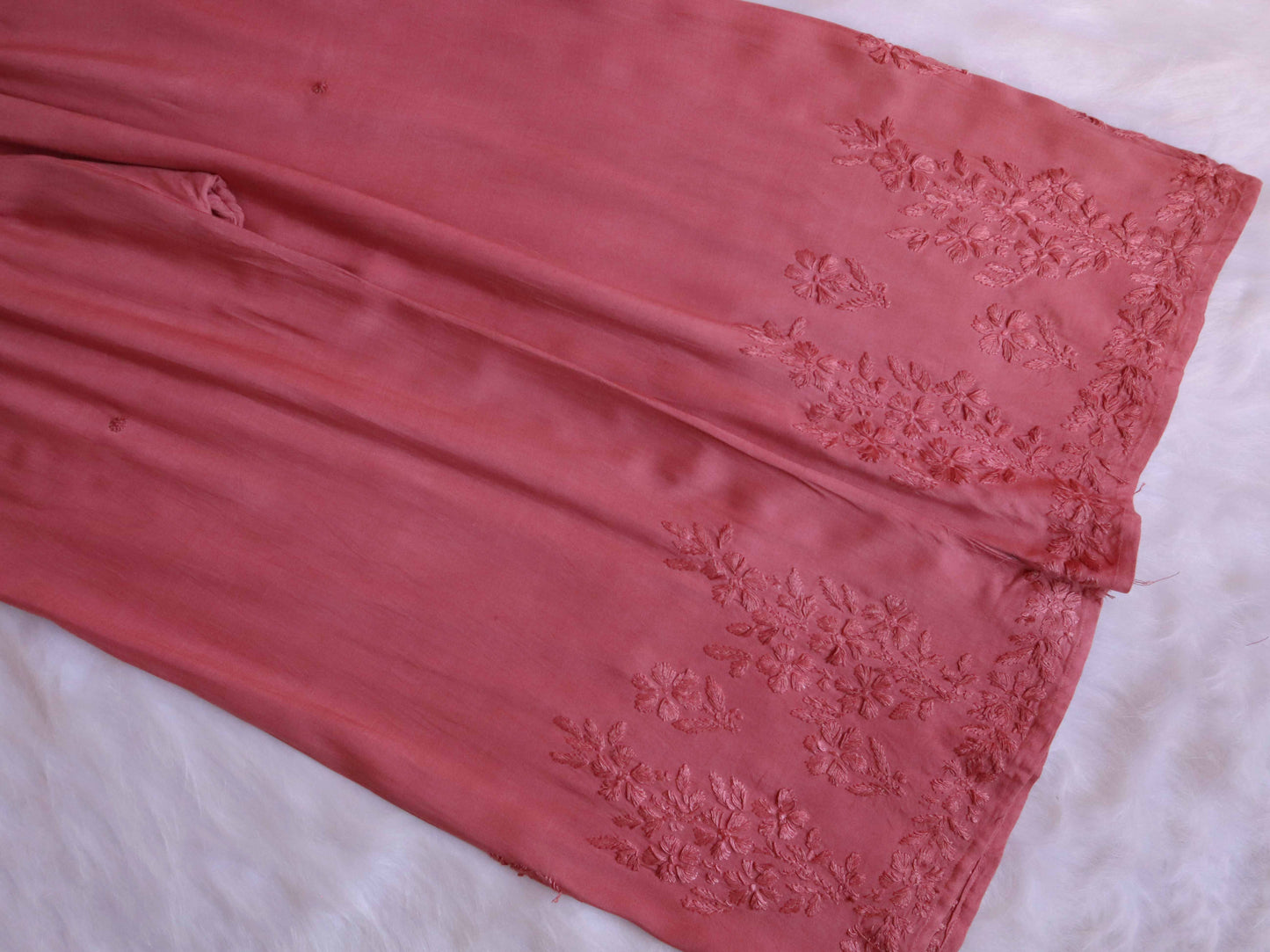 anora Rose Brown Rayon Kurta Pant set