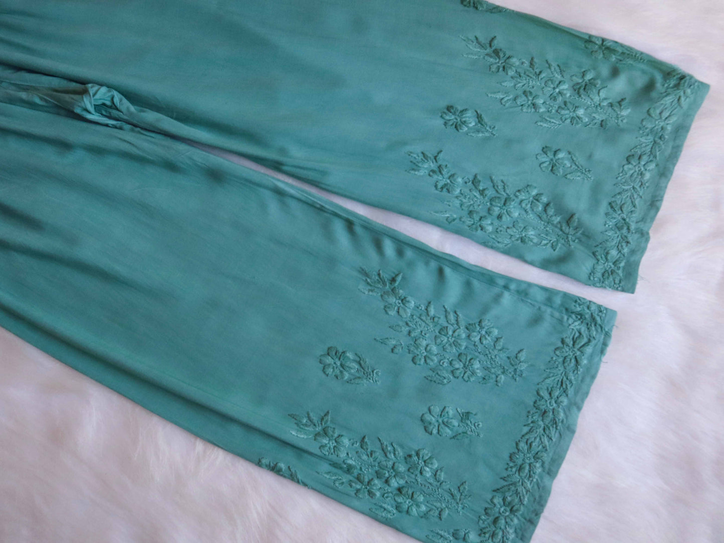 anora Sage Green Rayon Kurta Pant set