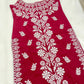 NAZAKAT Magenta Cotton Kurti