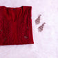 Ehsaas Maroon Viscose Georgette kurta
