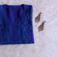 Ehsaas Royal Blue Viscose Georgette Kurta