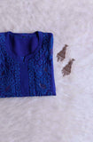 Ehsaas Royal Blue Viscose Georgette Kurta