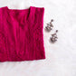 rivayat Deep Pink Viscose Georgette Kurta