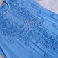 Athena Ice Blue Viscose Georgette Kurta