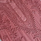 rivayat rose brown viscose georgette kurta