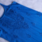 Falak Sapphire Blue Noodle Strap 3 Piece Kurta set