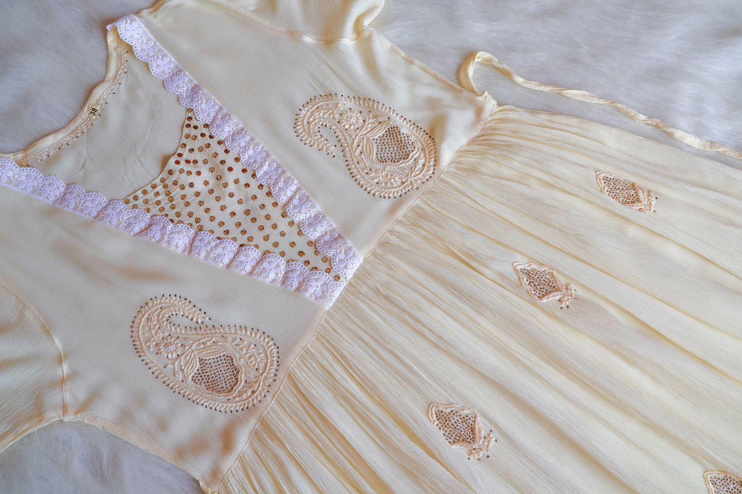 Inaya Butter Yellow Pure Chiffon Dress