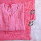 anora Rose Pink Rayon Kurta Pant set