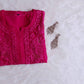 Ehsaas Deep Pink Viscose Georgette Kurta