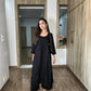 Gulistaan Black 2 piece Rayon Kurta Plazzo set