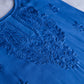 Falak Sapphire Blue Noodle Strap 3 Piece Kurta set