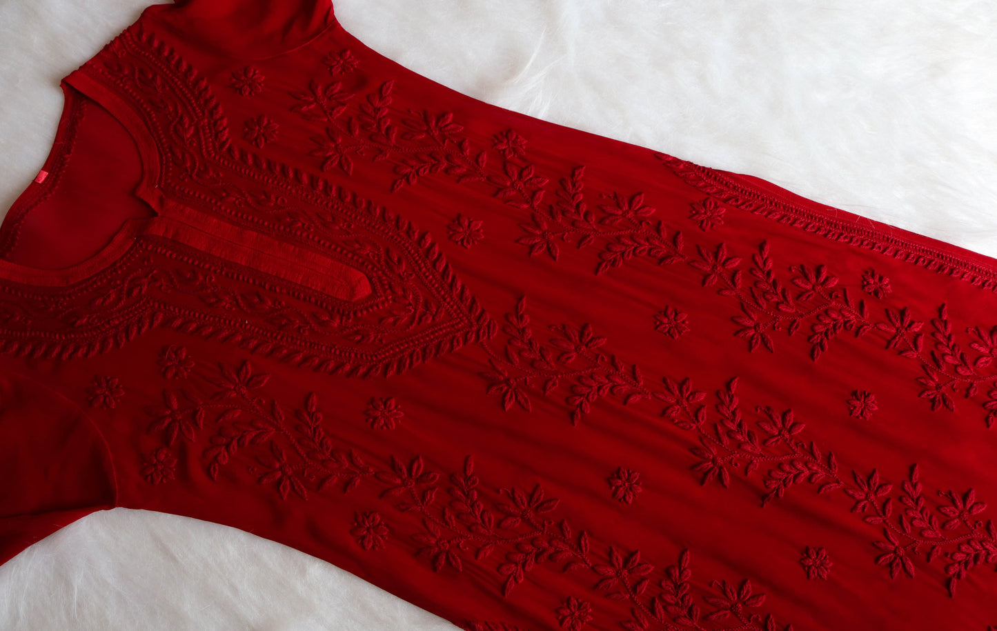 rivayat Maroon Viscose Georgette kurta