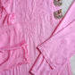 Falak baby pink noodle strap 3 piece suit set
