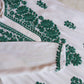 ANTARA White & Teal Long Rayon kurta