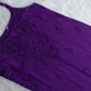 Falak deep purple noodle strap 3 piece suit set
