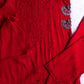 Falak Red Noodle Strap 3 Piece Kurta set