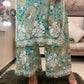 Printed Rayon Chikankari Kurta Palazzo Set