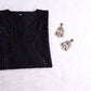 Ida Black Rayon mukaish Long Kurta