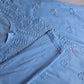 Nazakat Ice Blue Cotton short kurta