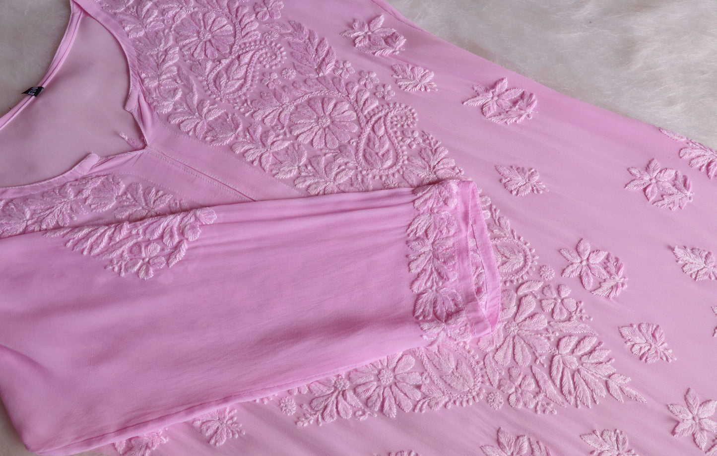 naaz Baby Pink Viscose 3 Piece Set