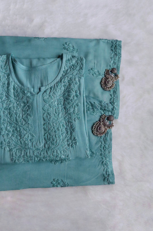 Ulfat Sage Green 2 piece Rayon set