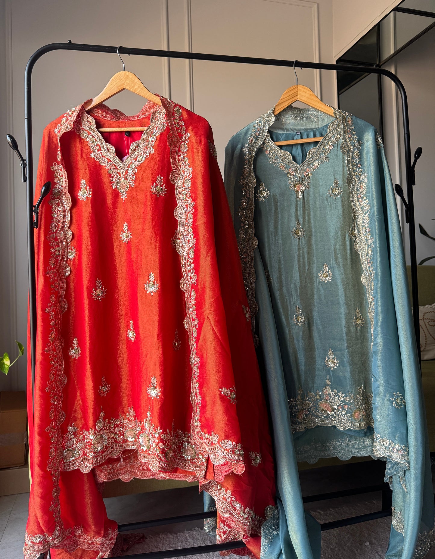 Roohani pure tissue ghagra dress