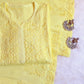 Women’s pastel yellow ethnic wear set