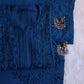 “Rayon Royal Blue Kurta Pant Set featuring stylish detailing”