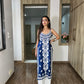 NAZAKAT Navy Blue Cotton Kurta