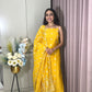 Ridhi Yellow Rayon Kurta Pant Set