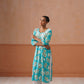 Reetika Blue Floral Chikankari Embroidery Kurta