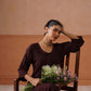 Aayat Chocolate Brown Rayon Kurta Pant set