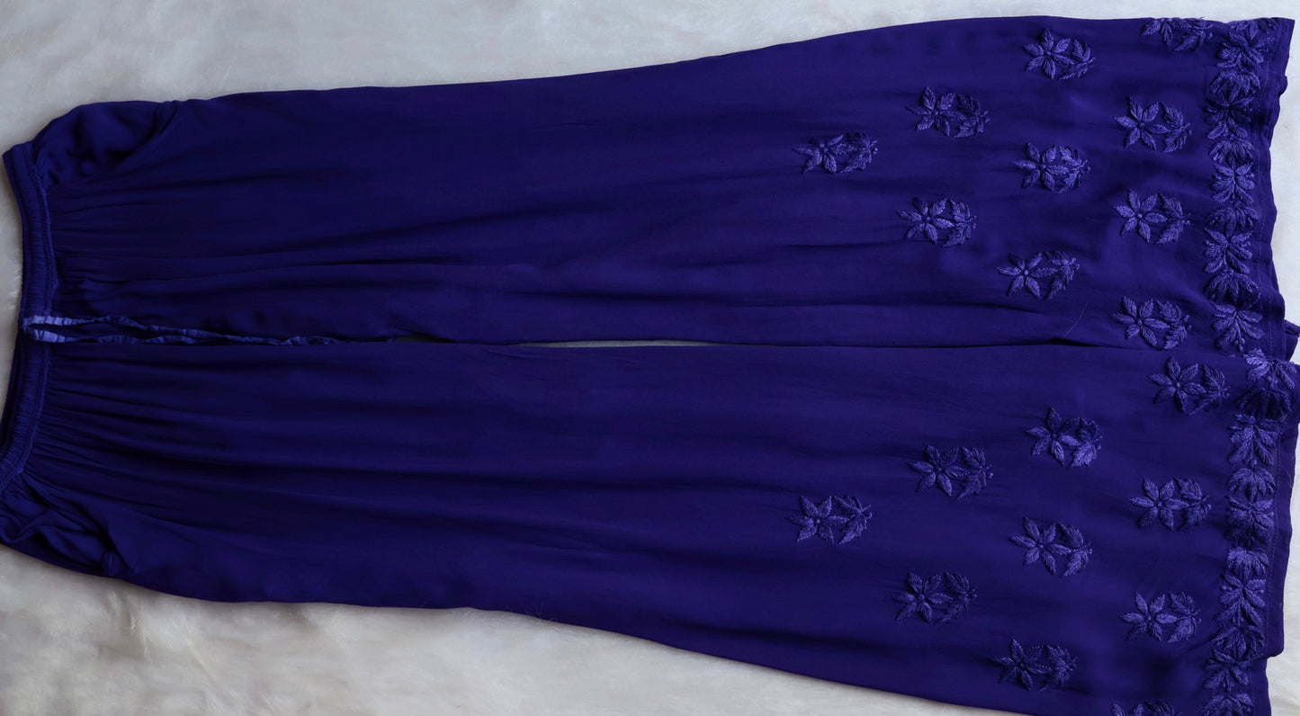 naaz Deep Purple Viscose 3 Piece Set
