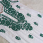 ANTARA White & Teal Long Rayon kurta