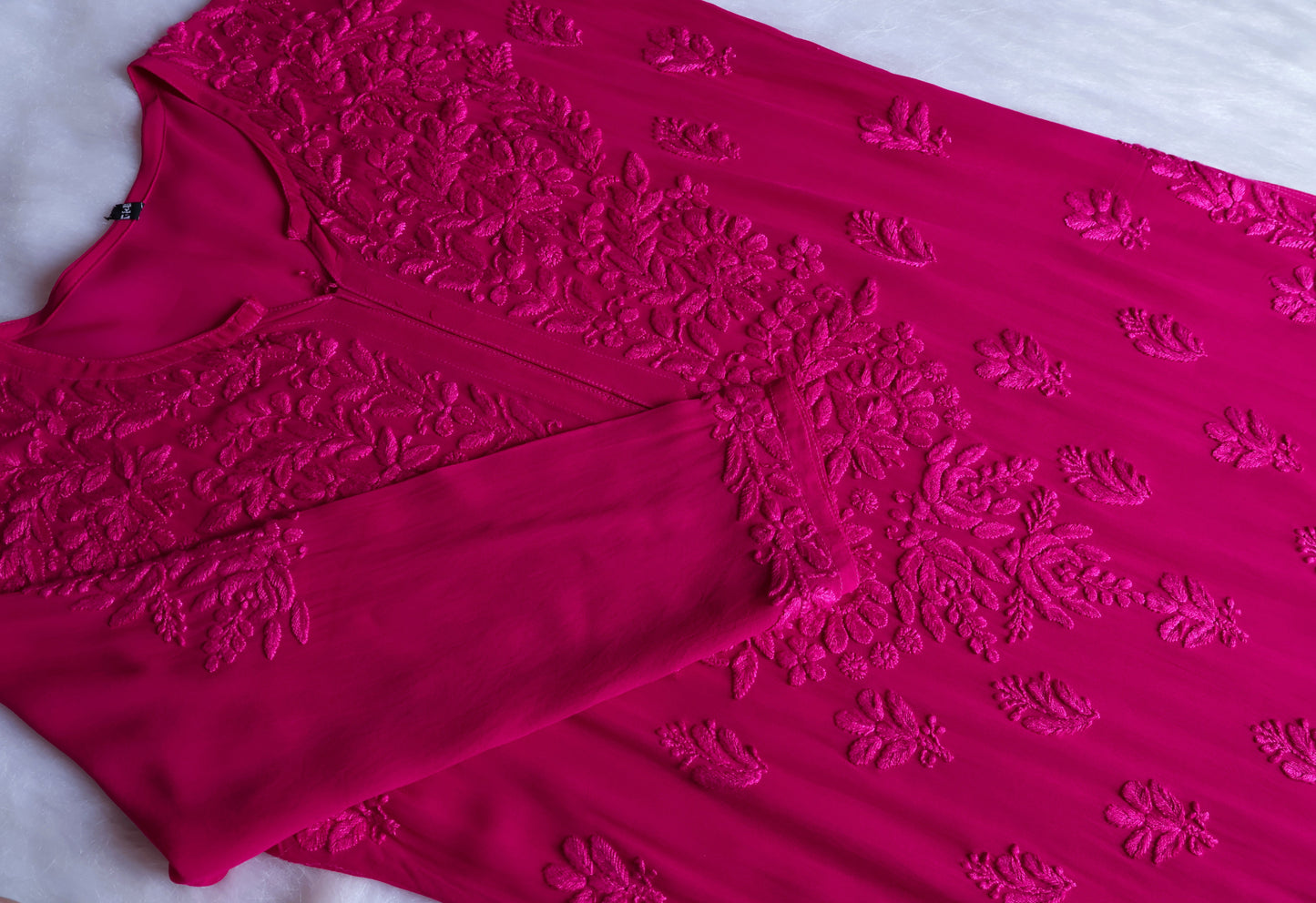naaz Deep Pink Viscose 3 Piece Set