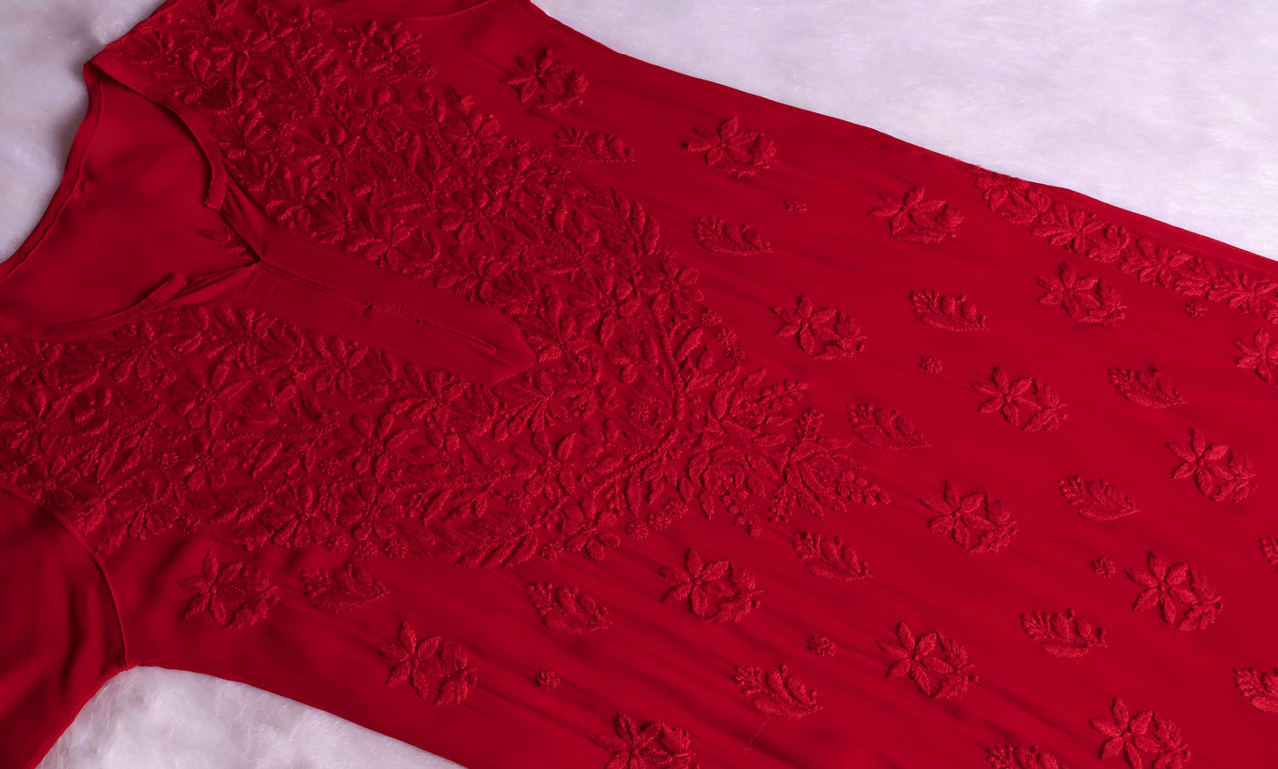 naaz Red Viscose 3 Piece Set