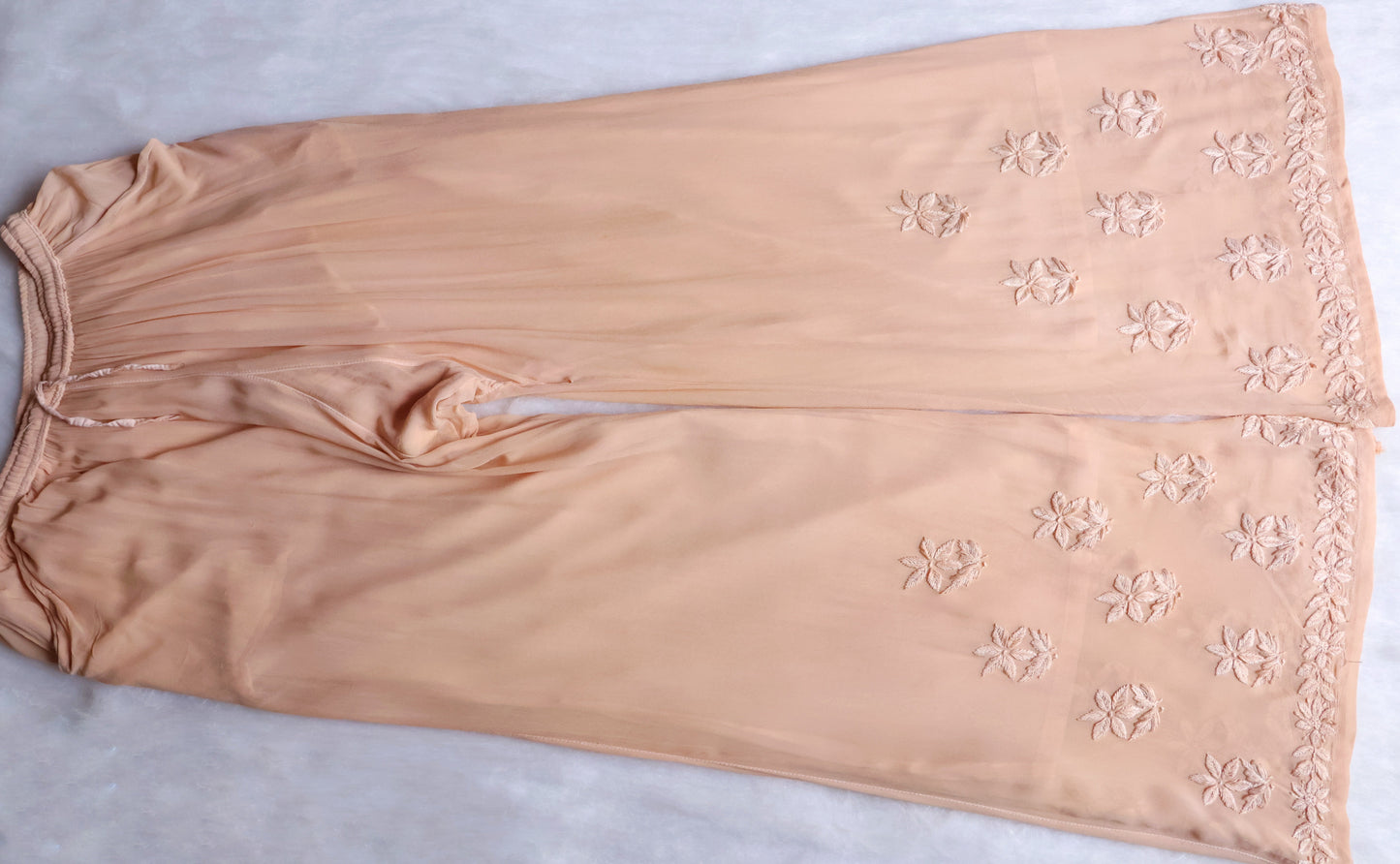 Nayaab Beige Viscose Sleeveless Set