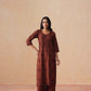 Rozana Brown 2 piece Rayon kurta set