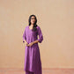 Rozana dusty purple 2 piece Rayon kurta set