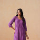 Rozana dusty purple 2 piece Rayon kurta set