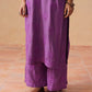 Rozana dusty purple 2 piece Rayon kurta set