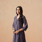 Anouki Dark Grey 2 Piece Rayon Kurta Set