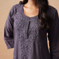 Anouki Dark Grey 2 Piece Rayon Kurta Set