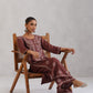 Meher Dusty Rose Embroidered Straight Kurta Palazzo Set