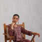 Meher Dusty Rose Embroidered Straight Kurta Palazzo Set