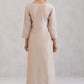 Meher Cream Embroidered Straight Kurta Plazzo Set